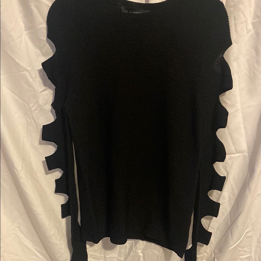 Skull Cashmere Slash Crewneck Sweater - Picture 2 of 4